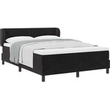  s opruga kutije s uzglavljem Crna 140 x 190 cm Baršun | shoptok.hr