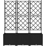  Vrtna saksija 3 pcs Crna 120 x 40 x 143 cm Plastika | Eponuda.ba