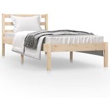 The Living Store Posteljni okvir iz trdne borovine 75x190 cm - Posteljni Okvir, (21531342) | Shoptok.si