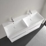 Villeroy Boch 4A23CK01 Avento 120 x 47 cm dvojni keramični umivalnik z 2 odprtinama za armaturo | Shoptok.si