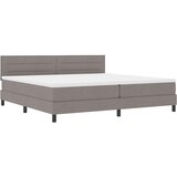 Krevet s opruga kutije Sivo-smeđa 200 x 200 cm tkanina | Eponuda.ba