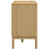 vidaXL Predalnik FLORO 77x35x73 cm voščeno rjava trdna borovina | Shoptok.si