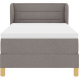 Box Spring Postelja z Zložljivim Blazinom Taupe 100x200 cm Tkanina, (22052404) | Shoptok.si