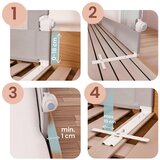 Nukido sigurnosna ograda za krevet, sigurnosna vrata, brava, 180 cm, siva | shoptok.hr