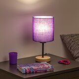  Brilagi - Stona lampa NUBILA WOOD 1xE27/25W/230V hrast/ljubičasta | Eponuda.com