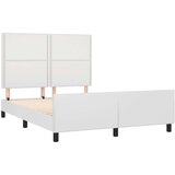  Okvir za krevet s uzglavljem bijeli 140x200 cm od umjetne kože | shoptok.hr