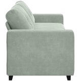  Trosjed Sofa Svijetlosiva 220x78x80 cm Baršun | Shoptok.si