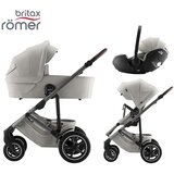 Britax Romer otroški voziček 3v1 smile™ 5z lux linen grey + baby-safe™ pro lux linen grey | Shoptok.si