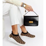 Gemre Black-Brown Slip-On Tartano Shoes | Shoptok.si