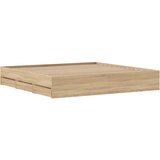  Okvir za krevet s ladicama boja hrasta 160x200 cm drveni Smeđa 160 x 200 cm | Shoptok.si