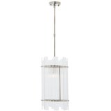 Premier Housewares Metalna viseća svjetiljka u srebrnoj boji sa staklenim sjenilom ø 27 cm Ritz – | shoptok.hr