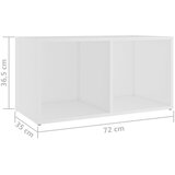 TV ormarići 2 kom bijeli 72 x 35 x 36,5 cm konstruirano drvo | shoptok.hr