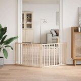 vidaXL Vrata za pse zložljiva 2 panela 160 cm topolovina | Shoptok.si