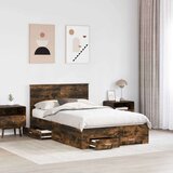  Konstrukcija postelje z vzglavjem Dimljeni oreh 120 x 200 cm, (5000103178) | Shoptok.si