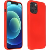 AVIZAR Ovitek za iPhone 12/12 Pro iz poltrdnega silikona z mehkim zakljuckom na dotik - rdec, (20719996) Cene
