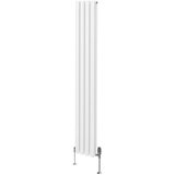 Monster ovalni radiator in ventili - 1800 mm x 240 mm - bel, (21569846) Cene