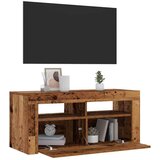 vidaXL TV ormarić LED boja staro drvo 90x35x40 cm konstruirano drvo | shoptok.hr