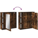  Kupaonski ormarić s ogledalom boja hrasta 60x16x60 cm drveni | shoptok.hr