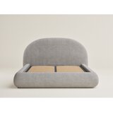 Maison de Rêve Sivo-bež tapecirani bračni krevet s prostorom za odlaganje s podnicom 180x200 cm Maumere – | shoptok.hr