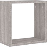 vidaXL Stenske police kockaste 4 kosi sonoma sive 30x15x30 cm | Shoptok.si