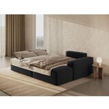 Micadoni Crna sklopiva kutna garnitura od bouclé tkanine (s desnim kutom) Jodie – Home | shoptok.hr