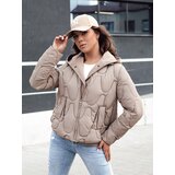 DStreet Kurtka damska zimowa WINDGLAM kamelowa | shoptok.hr