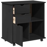  Gležnji kabinet Črna 63,5 x 39 x 65,5 cm Masivno borovo les, (5000232311) | Shoptok.si