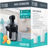 Teesa TSA3015B električni sokovnik 800 W – 2 brzine, otvor 76 mm, spremnik za sok 0,5 L | shoptok.hr