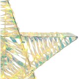vidaXL 3D zvezda med 50 LED Toplo bela 55 x 52.5 x 9 cm PET | Shoptok.si