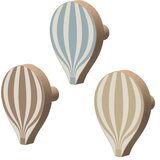 CamCam Copenhagen Zidne kuke u setu 3 kom od masivne bukve Hot Air Ballon – Cijene