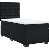 Box spring krevet s madracem crni 80 x 200 cm baršunasti | shoptok.hr