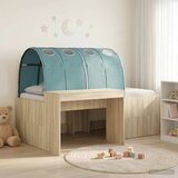 Krevet s tunelom 3 kom. Artisian hrast i svijetlo plava | shoptok.hr