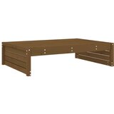  Vrtni tabure boja meda 120 x 80 cm od masivne borovine Smeđa | Shoptok.si