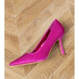 Gemre Pink satin court shoes with rhinestones Kortis | ePonuda.com
