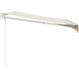 Tenda na uvlačenje krem 3,5 x 2,5 m od tkanine i aluminija | Eponuda.com