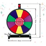  12" kolo sreće za okretanje s gumicom i olovkom za označavanje, kolo sreće | shoptok.hr