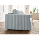 Bobochic Paris Svetlo siva raztegljiva/s prostorom za shranjevanje sedežna garnitura iz rebrastega žameta 244 cm Chelsea – | Shoptok.si