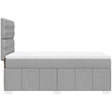  Krevet s oprugama i madracem svjetlosivi 100x200 cm od tkanine | shoptok.hr