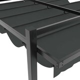  Vrtna sjenica s pomičnim krovom 3 x 3 m antracit aluminijska | shoptok.hr