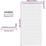  Lančani zastor za zaštitu od muha 100 x 226 cm aluminijski | Eponuda.com