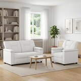  Set sofe 2 pcs Bijela Umjetna koža | shoptok.hr