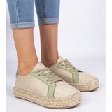 Gemre Green women's lace-up espadrilles Malsi | shoptok.hr