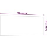vidaXL Stenska magnetna tabla bela 100x40 cm kaljeno steklo | Shoptok.si