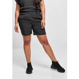 Urban Classics Women's Crinkle Nylon Shorts in Black Cene