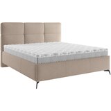 CARRYHOME OBLAZINJENA POSTELJA 140 cm x 200 cm , tekstil svetlo rjava Cene