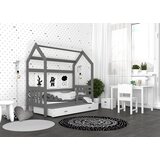  Drveni dječji krevet Domek 2 - sivi - 190x80 cm | shoptok.hr