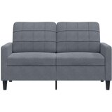 vidaXL Dvosed temno siv 120 cm žamet | Shoptok.si