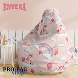 ENTERA Lazy bag - Svetlo roze jednorozi na oblačićima, za devojčice - 042 Cene