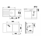 Blanco 523030 Lemis 45 S-IF pomivalno korito iz nerjavnega jekla | Shoptok.si