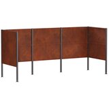  Ekran za kante za smeće 249 x 85 x 113 cm Otporni čelik Rđa - Otporni čelik 249 cm bez uzorka | shoptok.hr